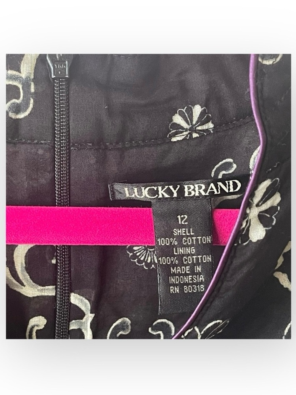 Y2K: Lucky Brand 𒀭 Asian Mixed Print Dress 𒀭Heavily Detailed Graphics 𒀭12 XXS - Picture 7 of 16